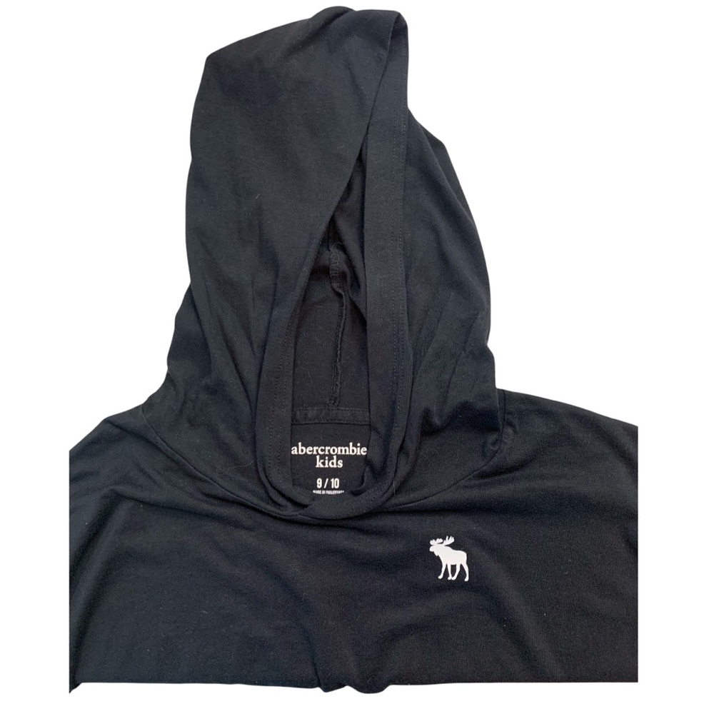 Abercrombie & Fitch Black Hoodie - Size Kids 9/10
